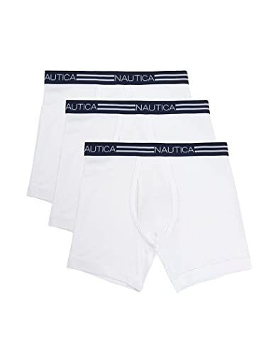 Boxer Brief Nautica calzones transpirables de algodón elástico pack de 3