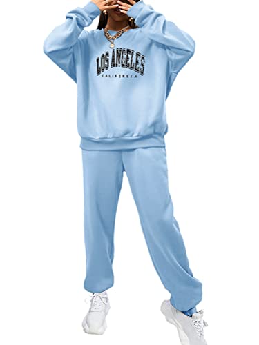 Tomwell Damen Hausanzug mit Kapuze 2 Teile Herbst Buchstaben Druck Langarm...