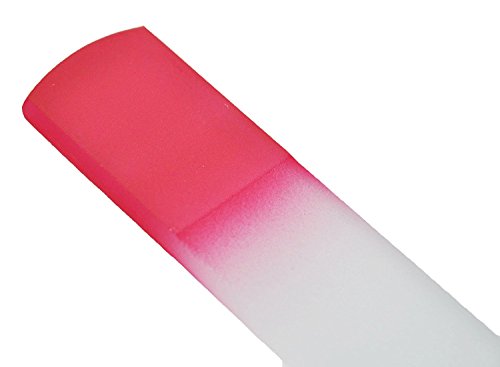 Genuine Czech Ruby Red Crystal Glass 6 1/4 inch Spa Bar Slab Foot File