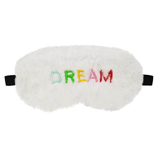 Image of Jenna Eye Mask for Sleeping with Adjustable Strap Super Soft Sleeping Mask Blind Fold for Comfortable Sleep Travelling Sleep Mask (Fur Dream White)
