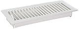 American Metal 413W4X10R 4-Inch X 10-Inch White Floor Register