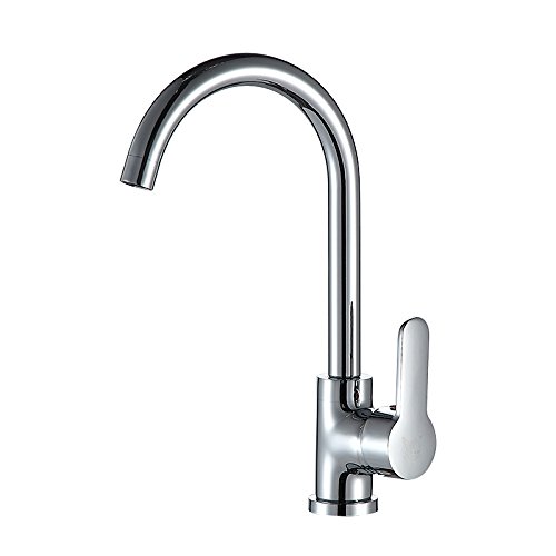 Robinet de cuisine à double commande eau chaude et froide avec bec rotatif