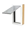 Endura Flap E2 Pet Door for Walls in White | Energy-Efficient Single Flap Design for Wall Installations | All-Weather Protection with Insulating Dual-Layer Flap | White, Large, Single Flap