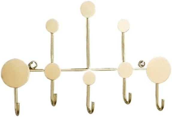 Hat Rack for Wall 1pc Nordic Creative Wall Hook for Storage, Keychain, Fitting Room Coat Hook, Home Decor, Entrance, Black, Golden(Black)