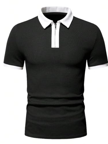 Image of GRECIILOOKS Men's Polycotton Regular Fit T-Shirt | Polo T Shirt for Men | Casual T Shirts