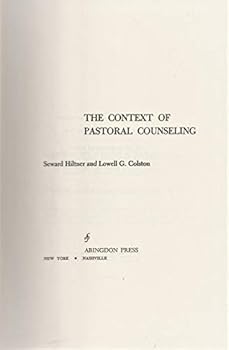 Hardcover THE CONTEXT OF PASTORAL COUNSELING a Comparative Study with Some Histories Book