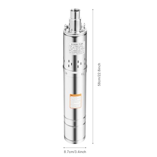 Pompe immergée pour puits silencieuse 20db avec débit de 1600l/h en inox - 3