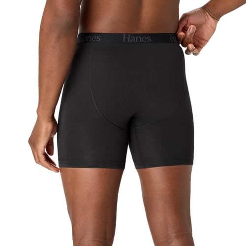 Image of Hanes Men's Total Support Pouch Men's Boxer Brief Underwear, Anti-chafing, Moisture-wicking Odor Control, 3-pack
