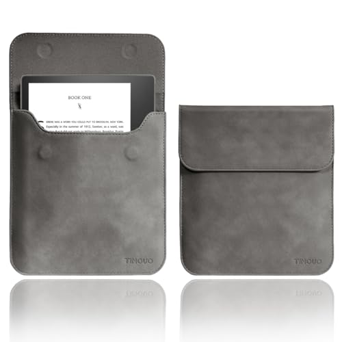 TiMOVO 7 Inch Tablet Sleeve for Kindle Oasis, Protective Carrying Case Bag for Kindle Oasis 10th Generation 2019 / 9th Generation 2017, Magnetic Closure Protective Pouch Bag, Space Gray