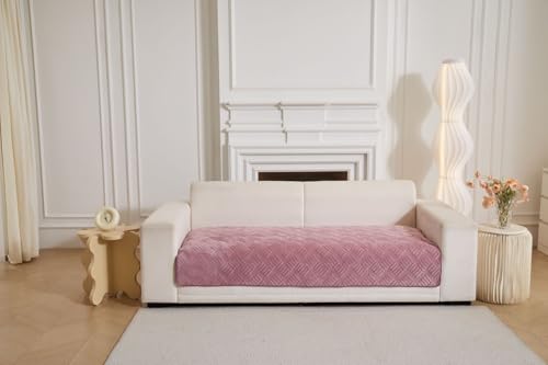 Image of HOMETHREADS Innovative Premium Velvet Sofa Cover Mat with PVC Backing for Non-Slip Comfort (L Move, 2 Seater | 70x140cm)