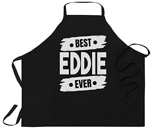 99WakeUp Men Best EDDIE Ever - Personalized EDDIE Name Birthday Apron 1 Size fits all Men Women - Aprons Workwear