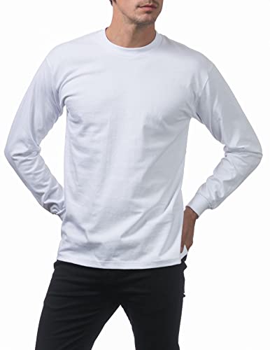 Pro Club Men's Heavyweight Cotton Long Sleeve Crew Neck T-Shirt3
