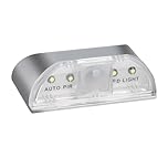 CMANLNYK Motion Sensor Keyhole Light - Magnetic Stick-on Door Lock Lamp with PIR Infrared Detector, Wireless Battery Operated Auto Sensor Night Light for Front Door, Hallway and Stairs, Silver