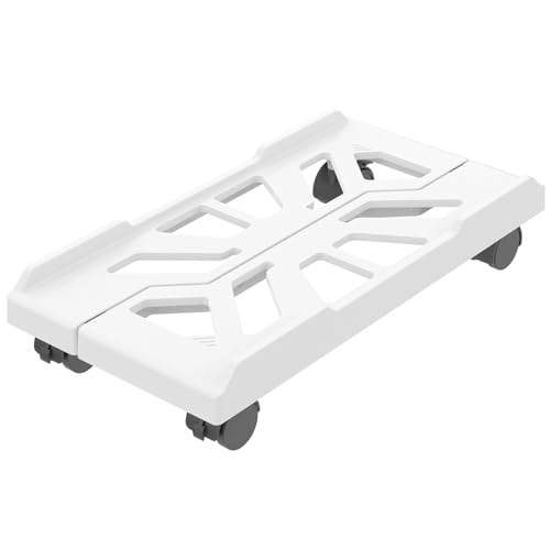 モバイルCPUスタンド、 コンピュータータワースタンド キャスター付き デスク下 PCケースホルダー ホームオフィス マルチカラー 高さ調節可能(White)