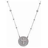  Collar Amen con Cruz Plata y nácar