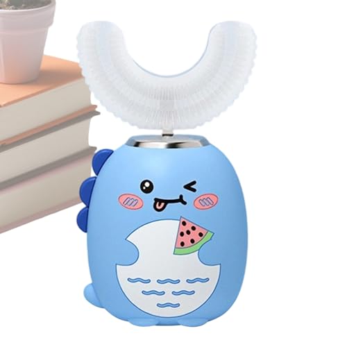 Cepillo De Dientes En Forma De U Para Niños - 3 Modos Con Temporizador - Cepillo de Dientes Eléctrico en Forma de U,Para Prevenir Caries Y Fomentar Hábitos De Cepillado Para Niños Y Niñas De 2 A