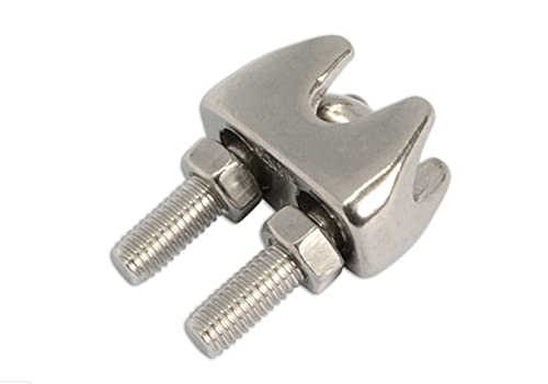 Image of 4 mm Stainless Steel U - Bolt Type Wire Rope Clip Clamp Regular for BOAD Heavy Duty U-Bolt Type Wire Rope Clip Clamp (10)