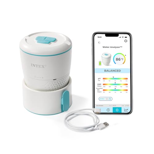 Intex 28607 Analyseur d'eau testeur connecté pH chlore température piscine - 3