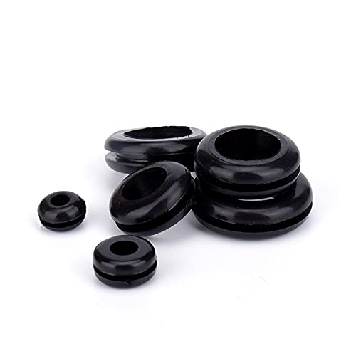 Aexit 20pcs 45mm Black Rubber Single Side Closed Blind Blanking Hole Wire Cable Gasket Grommets (6c81a3f50a6e155f815f5be6cf892325