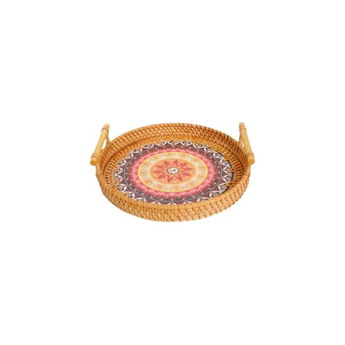 �كg���C storage basket fruits basket ���^�� �J�S �ك��E���h�T�[�r���O�g���C ��M �W �n���h���t���H�i�ۑ��g���C �����ٕ҂݃o�X�P�b�g Blue (�Ԃ����,�傫��)