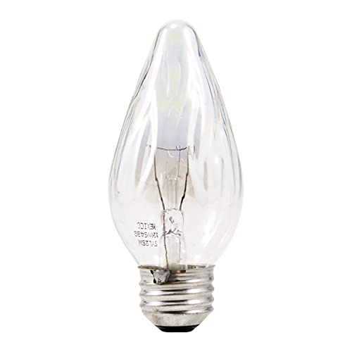 Ledvance Sylvania F15 Décor Incandescent Light Bulb, 25W, Iridescent Finish, 205 Lumens, Medium Base, 120V - 2 Pack (13821), Warm White #TOP1