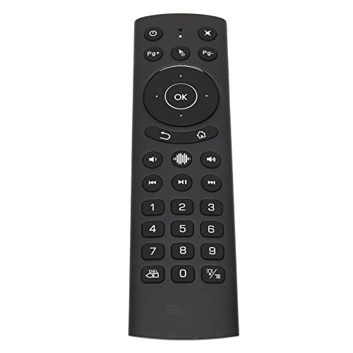 Air Mouse Control Remoto por Voz Modo Dual 2.4G con Teclado Retroiluminado Soporte IR Aprendizaje...