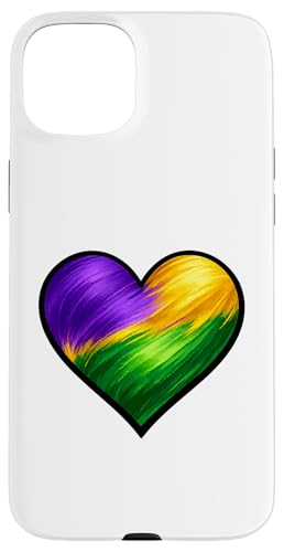 Mardi Gras �n�[�g�V���c �p�[�v�� �O���[�� �S�[���h �y�C���g �X�g���[�N�f�U�C�� �X�}�z�P�[�X iPhone 15 Plus �p