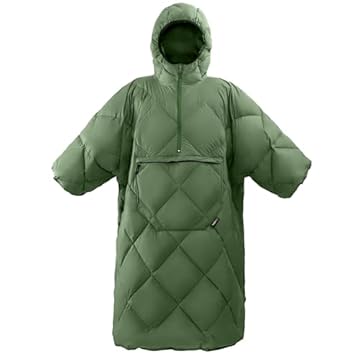 wearable down sleeping bag