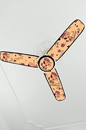 MK Lommtex Waterproof & Dustproof PVC Three Blade Ceiling Fan Cover (Blade Cover Size 20