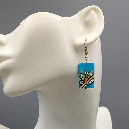 Image of Boho Ethnic Earrings Collection for Women - Colorful Tassel, Hoop, Stud, Drop, Chandelier & Huggie Styles Inspired by Festival Fashion