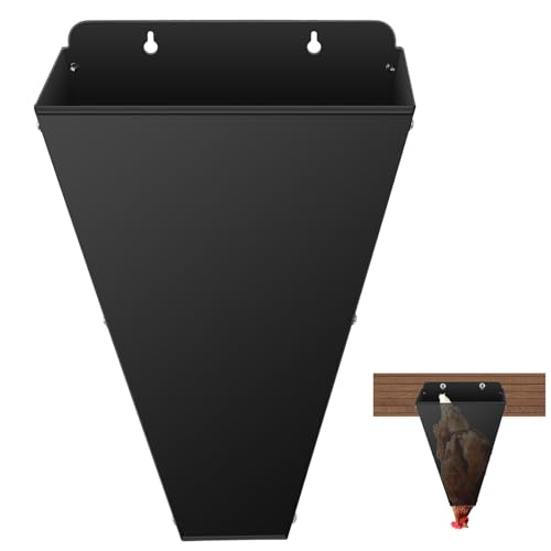 Kisotay Medium Size Chicken Cone Heavy-Duty Steel Poultry Restraining Cones for Chicken Large Laying Hens Roasters Turkeys Up to 8 Pounds Flat Back Funnel Cone Chicken Killing Cone Easy to Clean