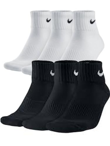 Nike Everyday Lightweight Socks Socken 3er Pack (L, white/black)