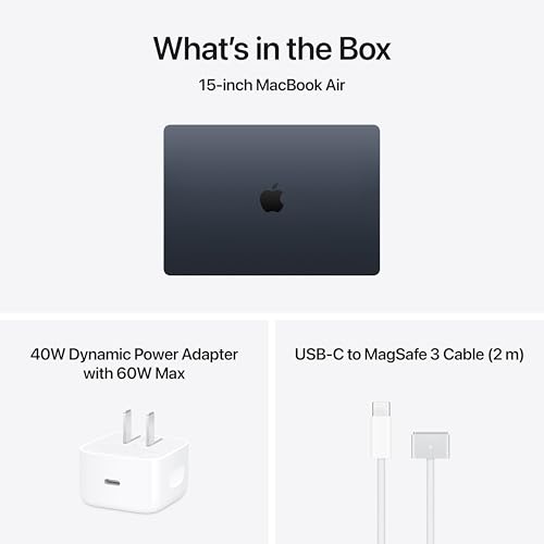 Apple 2026 MacBook Air 15-inch Laptop with M5 chip: Built for AI, 15.3-inch Liquid Retina Display, 16GB Unified Memory, 1TB SSD, 12MP Center Stage Camera, Touch ID, Wi-Fi 7; Midnight - Image 7