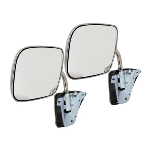 KarParts360 For Chevy C10/C20/K10/K20 1973-1991 Door Mirrors Driver and Passenger Side | Pair | Non-Heated | Manual Folding | Chrome | Manual Glass | Non-Towing | Below Eyeline | GM1320103 | 996220