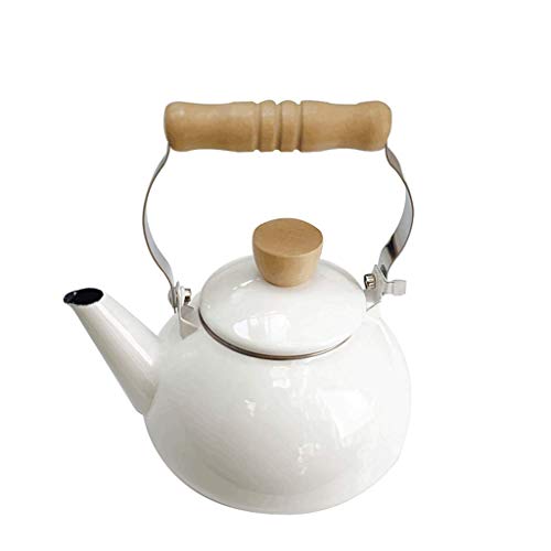 Wasserkocher 1,5 L Wasser Blau Emaille Macarons Farbe Gesundheitskanne Kaffeekanne Induktionsherd Home Verdickung Restaurant Krug Home Camping