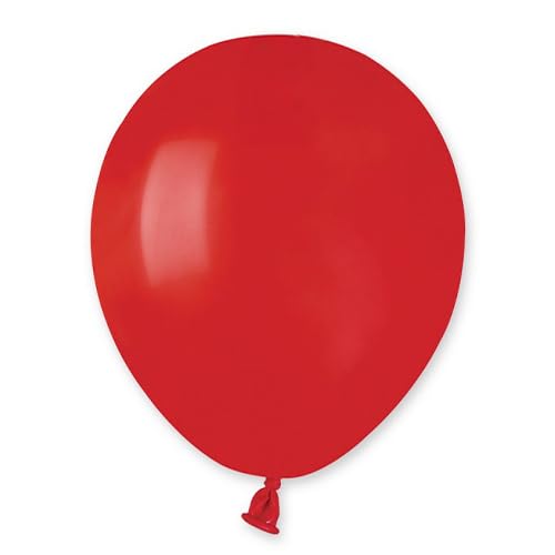 Biobased Natural Rubber Mini Latex Balloons 13cm / 5 in - Pack of 50 (Red)