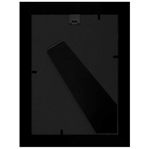 Image of Americanflat 4x6 Picture Frame with Shatter-Resistant Glass - Set of 2 - Signature Collection - Gallery-Style Frames Made of Engineered Wood - Picture Frames for Tabletop and Wall Display - Black