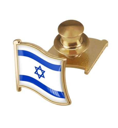 Image of vmcoatdu Country Flag Backs Locking Pin Keepers Locking Clasp Pin Badge International Travel Brooch Metal Alloy Souvenir Pin 0.75x0.7 Inch Small Pin