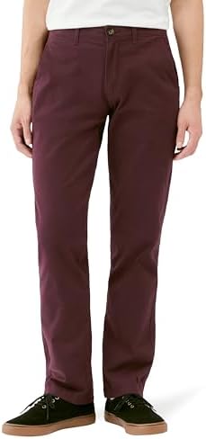 （02:30時点） [Amazon Essentials] チノパン ストレートフィット カジュアル ストレッチ メンズ バーガンディ W38 / L29