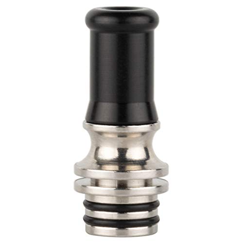DrafTor MTL Drip Tip, Edelstahl und Harz Drip Tip für Kleine Zigarette, Ohne Nikotin(Schwarz) – Bild 3