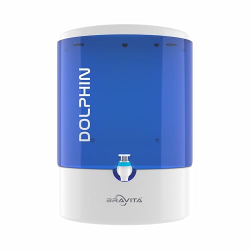 Impex RO Water Purifier Dolphin with B12 Alkaline Technology | Wall Mountable | Multi-Stage Filtration | Suitable for Home & Office | High TDS Removal | Installtion Kit
