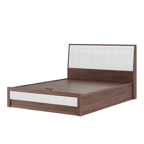 Image of Wakefit Bed | 3 Yr Warranty | Bed Queen Size, Comes with Hydraulic Storage, Noise-Free, Density: 680-750 kg /m, Termite & Borer Resistant, Fits Mattresses Up to 8 inches(Gibeon78x60- Columbian Walnut)