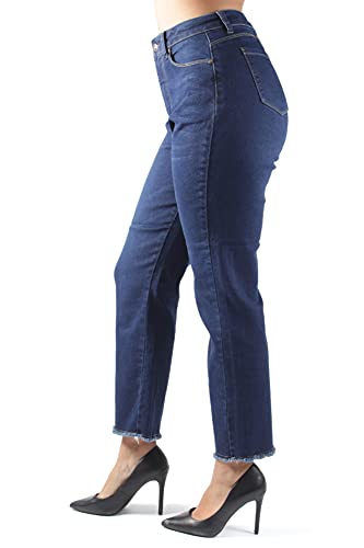 Women's Juniors Mom-Fit High Waist Loose Straight Leg Jeans (2138)3