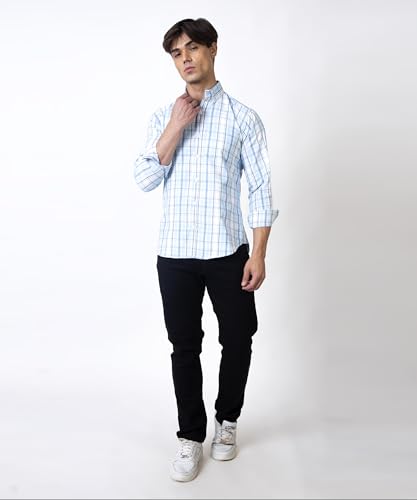 Image of TrapNation Men's Checkered Regular Fit Shirt