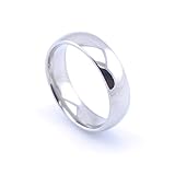 Vault 101 Limited Men's Women's Stainless Steel High Polished Wedding Band Ring (6mm Wide - Size Q)