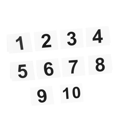 10Pcs Shaped Table Number Signs for Weddings Business Events and Gatherings Double Sided Design Elegant Table Supply