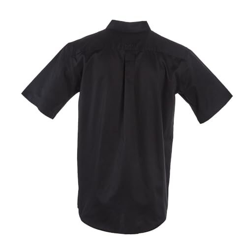 Ariat Men's Black Solid Twill Short Sleeve Shirt3