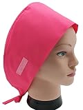 calot de bloc femme 100% coton Oeko-Tex rose fushia cheveux très longs et épais fabriqué en France