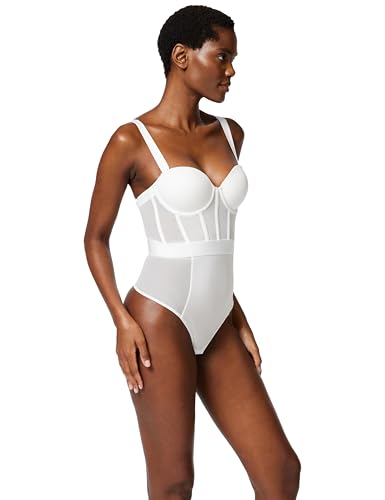 DKNY Women's Sheers Strapless Bodysuit Shapewear, Multicoloured