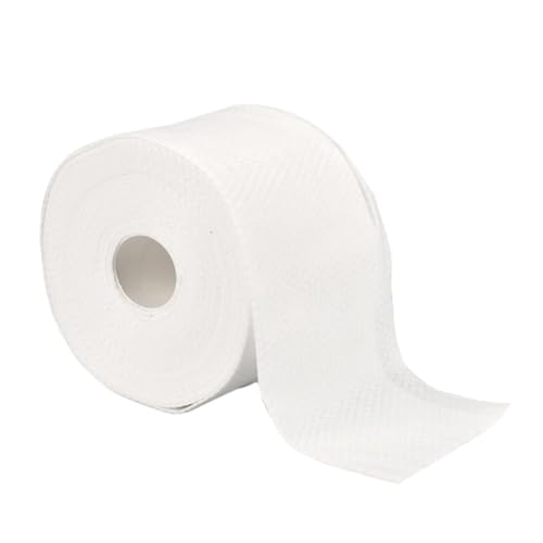 HAPINARY 1 rollo Tela No Tejida Desechable de Doble Capa para Limpieza Toallas de Limpieza y Resistentes para Desmaquillado y Cuidado para Uso y Maquillaje